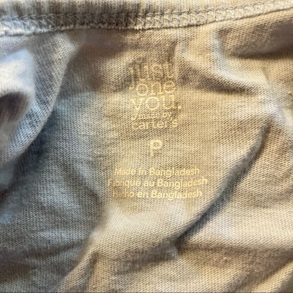 Just One You Boys Zip Up Footed Pajamas Preemie 2 Piece - Picture 6 of 11